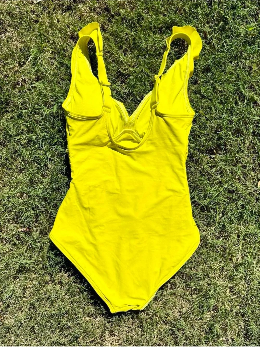 DKNY Bright Yellow One-Piece Swimsuit - Picture 9 of 13